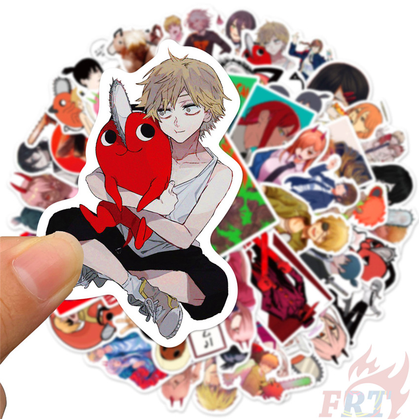 50Pcs/Set ❉ Chainsaw Man - Series 02 Anime Cartoon Stickers ❉ Pochita DIY Fashion Mixed Waterproof Doodle Decals Stickers