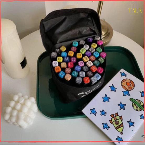 {HOT} BÚT VẼ, BÚT MẦU MARKET TUOCH TÚI VẢI BỘ 48 CHI TIẾT VẼ ANIME, CHÂN DUNG, PHONG CẢNH