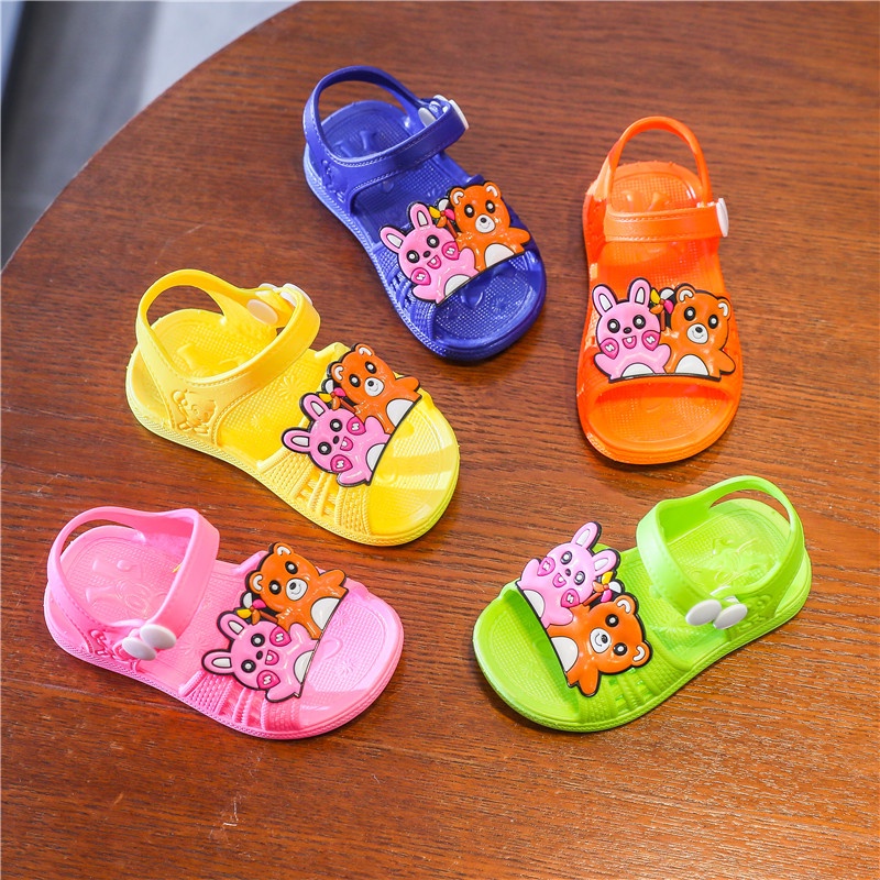 DÉP SANDAL TẬP ĐI CAO SU DẺO CHO BÉ size 15-25