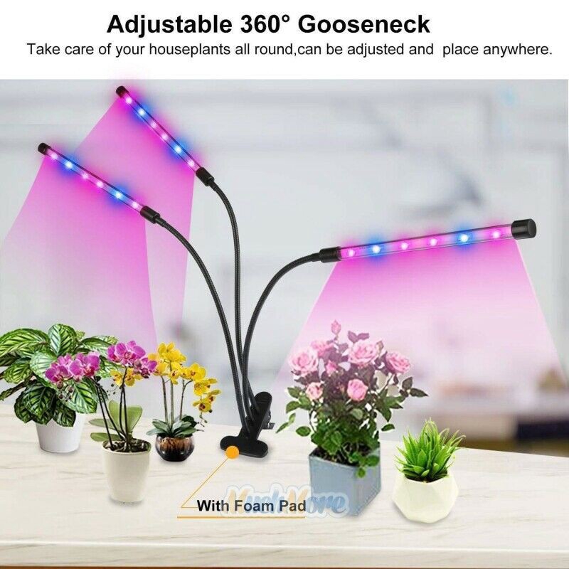 40W 4 đầu LED Grow Light 🔥đèn trồng cây trong nhà🔥 Spectrum Hydroponic Vegetable Flower Thực vật trong nhà