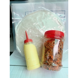 combol set bánh tráng hành phi tép sấy