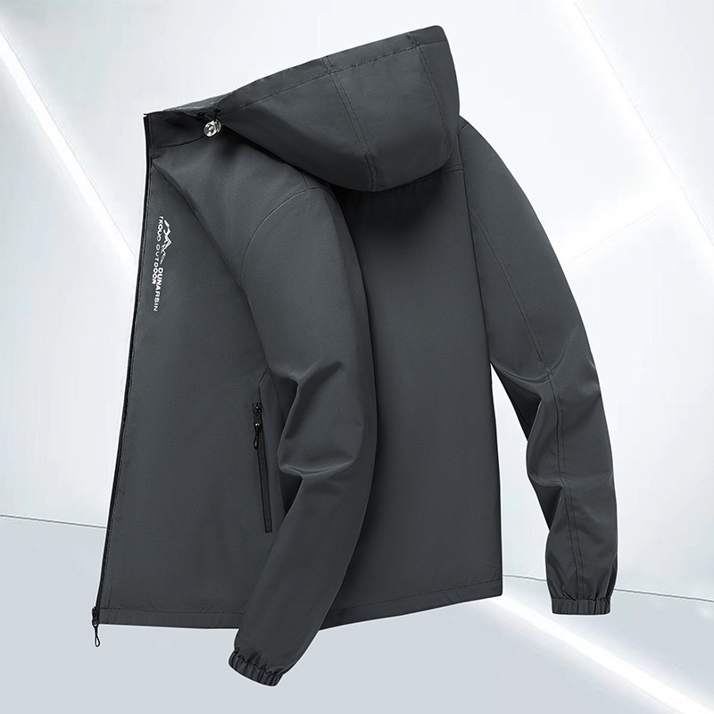 Áo khoác nam IELGY thể thao giản dị oversize có mũ trùm đầu