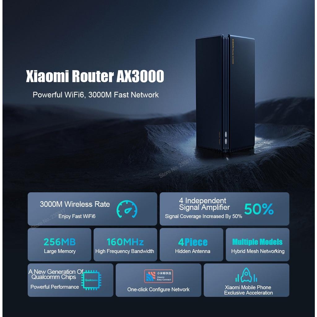 Bộ phát Wifi Router Xiaomi AX3000 RA82 Mesh Routers Wifi6 2.4G 5.0 GHz Full Gigabit 5G - Minh Tín Shop