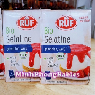 [02.2027] Bột Gelatine hữu cơ Ruf làm thạch 9g