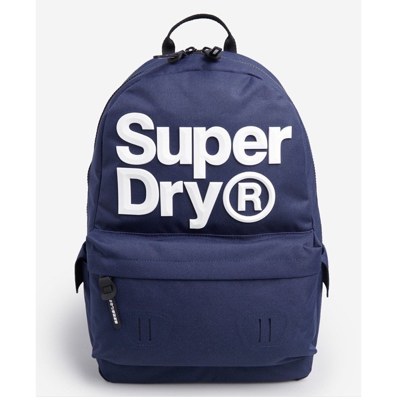 Chuẩn auth balo nam+ nữ superdry 100% polyester kháng nước tốt, logo nổi