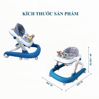 Xe tập đi 2 kiểu sử dụng 3 chức năng cho bé tập ngồi - tập đi và chơi nhạc 805