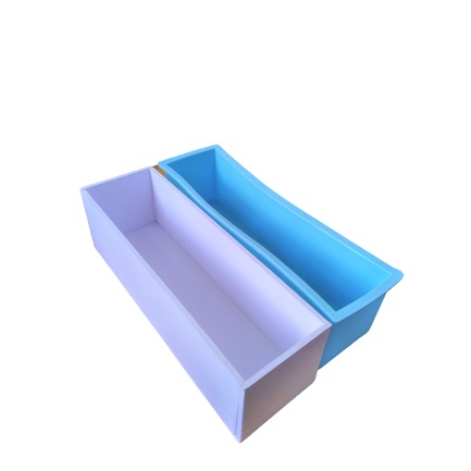 [Giá gốc] Khuôn Gỗ Làm Xà Phòng Hình Chữ Nhật Bao Gồm Khuôn Silicon 1.2KG - Silicone Loaf and PVC box rectangle SavonA
