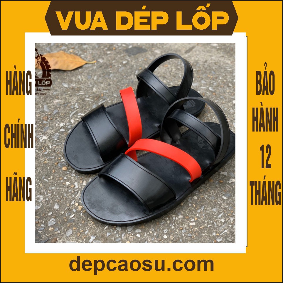 Dép cao su 4 quai chéo có hậu nhiều màu thương hiệu Vua Dép Lốp Phạm Quang Xuân, chính hãng, có bảo hành, ảnh thật