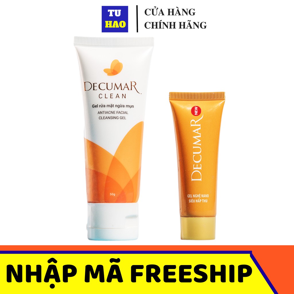 ✅(CHÍNH HÃNG) KEM DECUMAR NEW 20 GRAM SỮA RỬA MẶT DECUMAR 50 GRAM