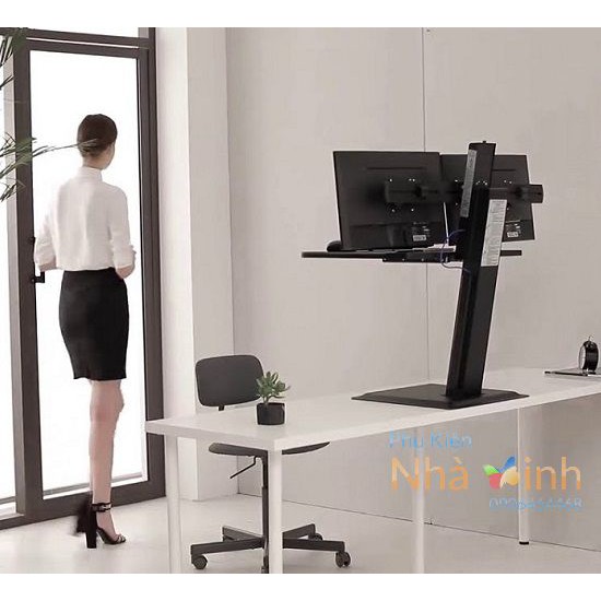 GIÁ TREO 2 MÀN HÌNH MÁY TÍNH ĐỂ BÀN HỖ TRỢ BÀN PHÍM NB-S100 | BigBuy360 - bigbuy360.vn