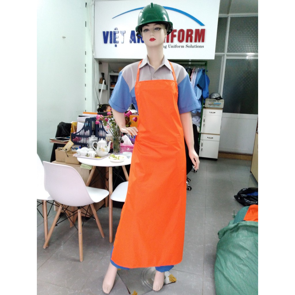 Tạp dề nhựa/ Yếm nhựa thủy sản chống thấm nước-dầy 2 mặt.