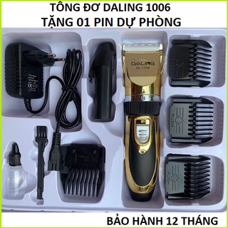 Tông đơ cắt tóc cao cấp daling 1006 tặng kèm 1 pin dự phòng tăng đơ cắt - ảnh sản phẩm 2