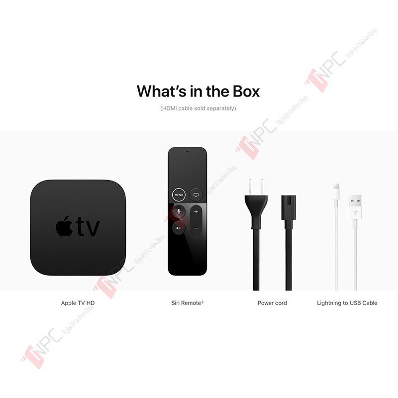 [🅀🅄à 🅃ặ🄽🄶 0đ] Apple TV HD 32GB Hàng Chính Hãng Mới 100% Nguyên Niêm Phong Hộp