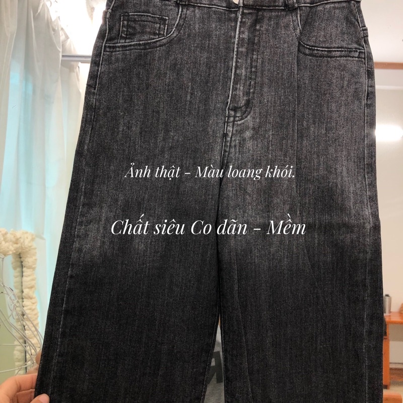 ( Ảnh Thật ) Quần jeans ống đứng loang độc lạ