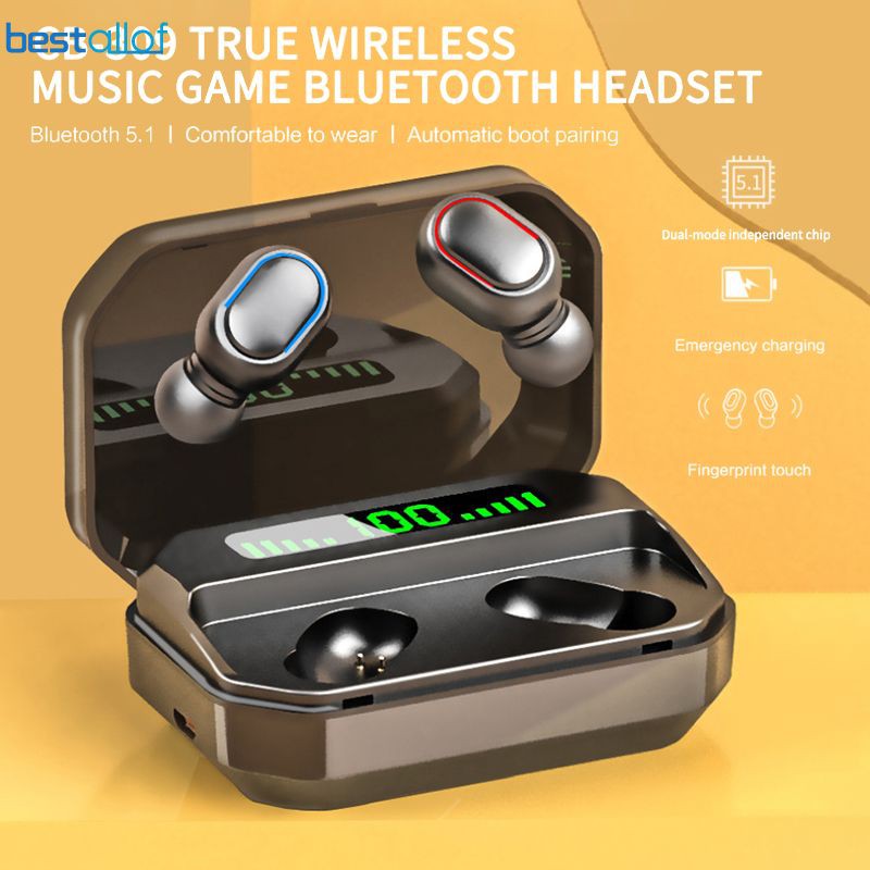 Earbuds TWS Earphone Touch Control Bluetooth 5.0 Wireless Sport Headset Tai nghe Bluetooth TWS F9 bản Quốc tế BEST