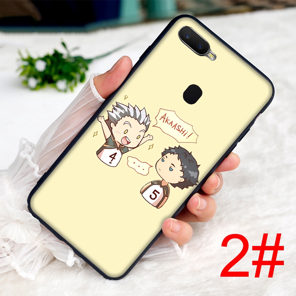 Ốp điện thoại mềm in hình anime Haikyuu cho OPPO A7X AX5s AX7 A77 F1s F11 Pro F3 F5 F7 F1 Plus