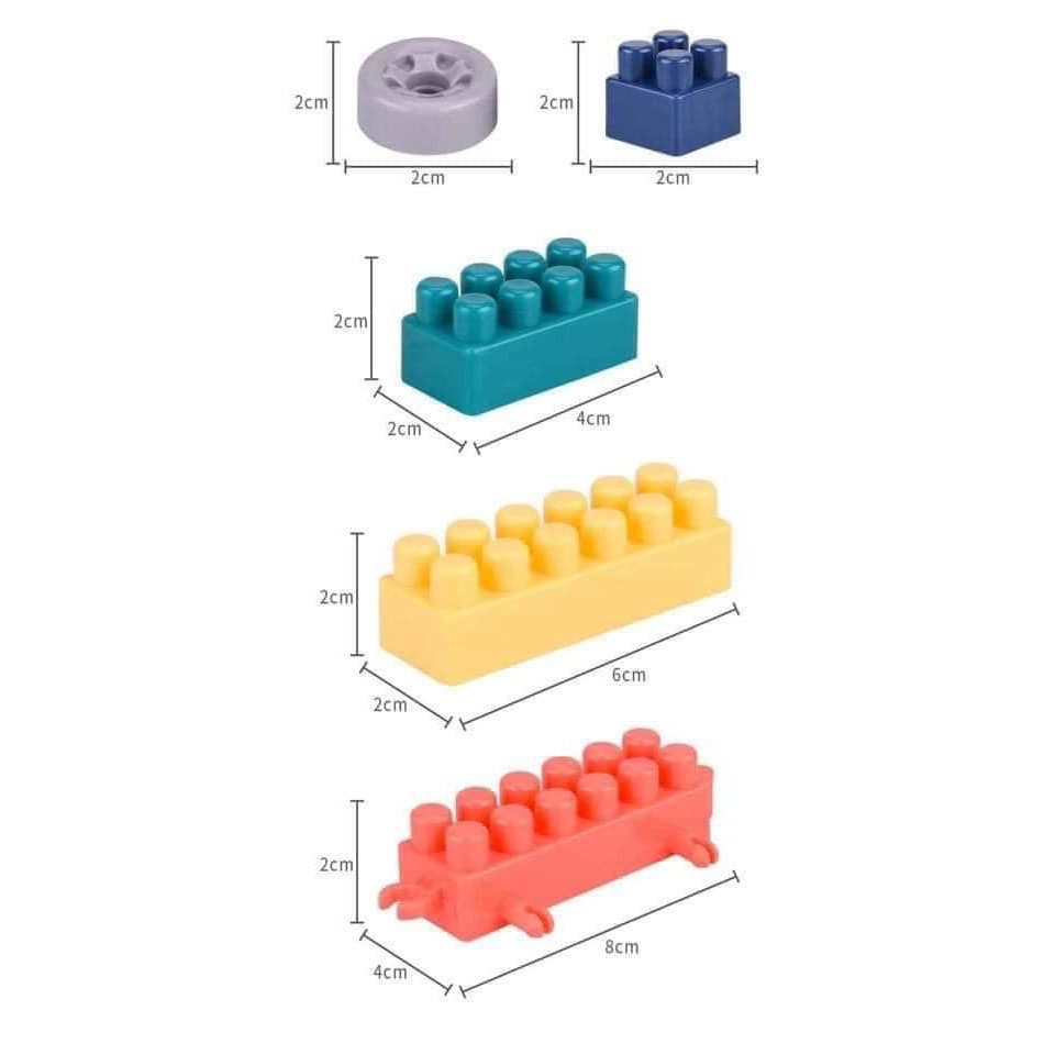Lego ⚡FREESHIP⚡ Bộ Xếp Hình Bánh Xe 120 Chi Tiết Cho Bé
