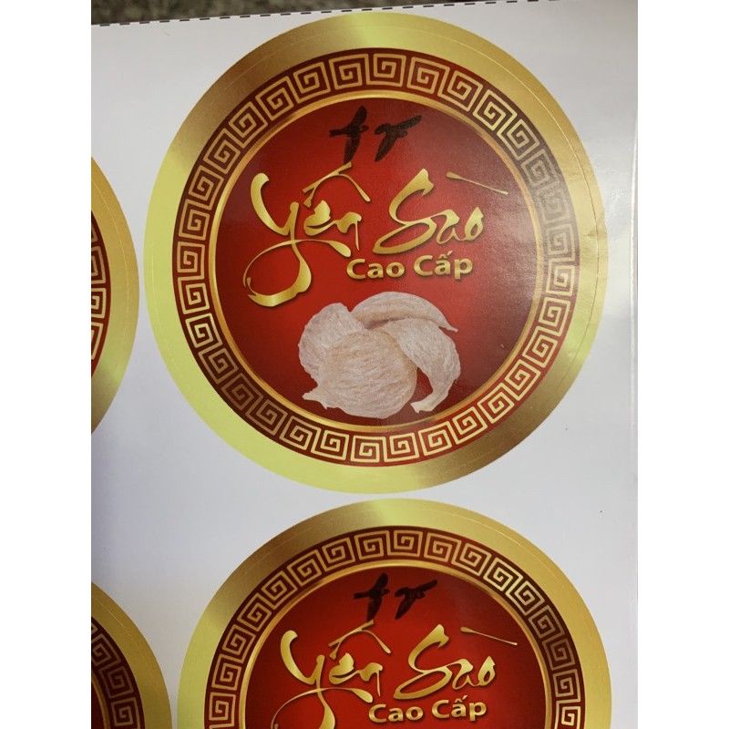 TEM DÁN HỘP YẾN 8.5CM