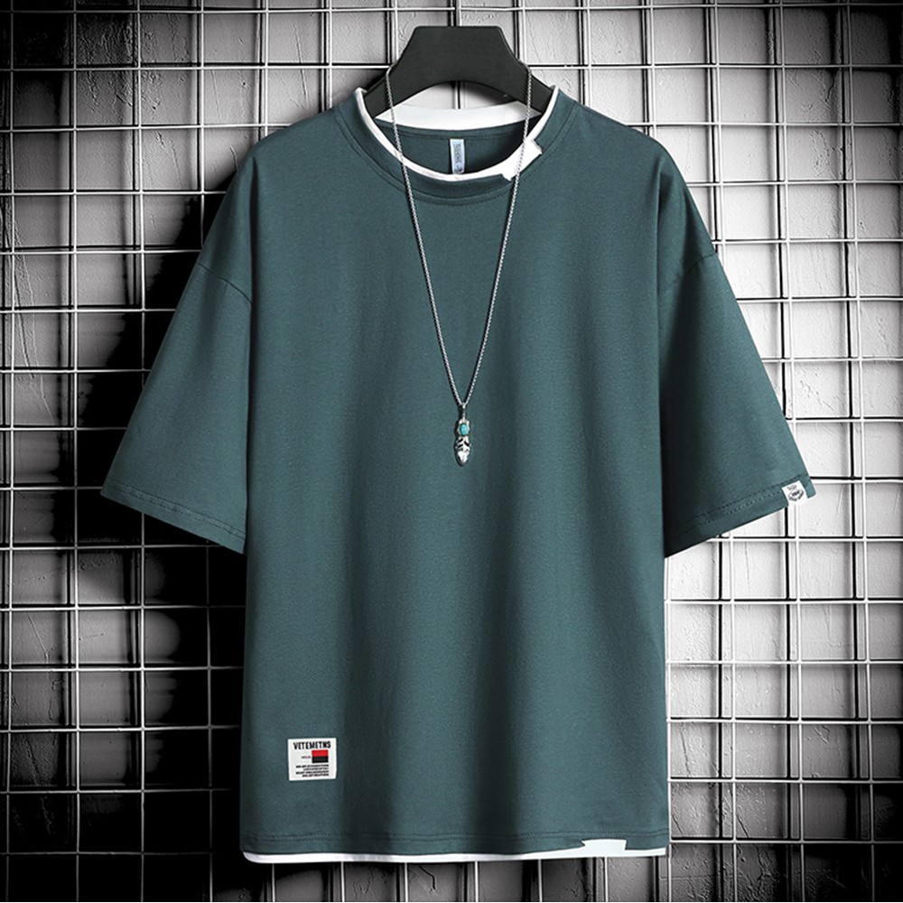 Áo Thun Nam Trơn Basic Ngắn Tay Cổ Tròn Đơn Giản Style Hàn Quốc ZENKODLMEN AO TOP NAM 90000162 | BigBuy360 - bigbuy360.vn