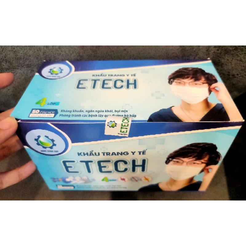 3 hộp khẩu trang ETECH (4 lớp)