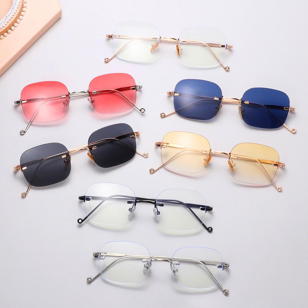 Kính Mát Gọng Vuông Nhỏ Chống Tia UV400 Thời Trang Cho Nữ