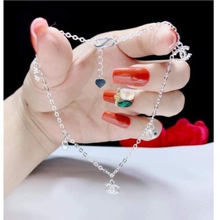 Lắc Chân Bạc Ta Chuẩn Kèm giấy bảo hành của tiệm