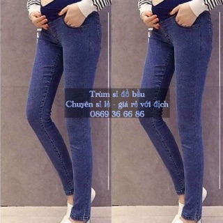 Quần jean bầu cạp chéo (ảnh + video xưởng)