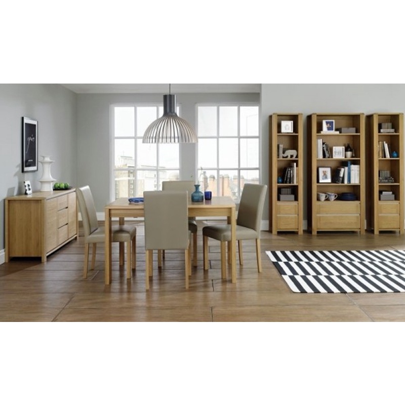 Tủ sách cao Casa lớn gỗ sồi IBIE