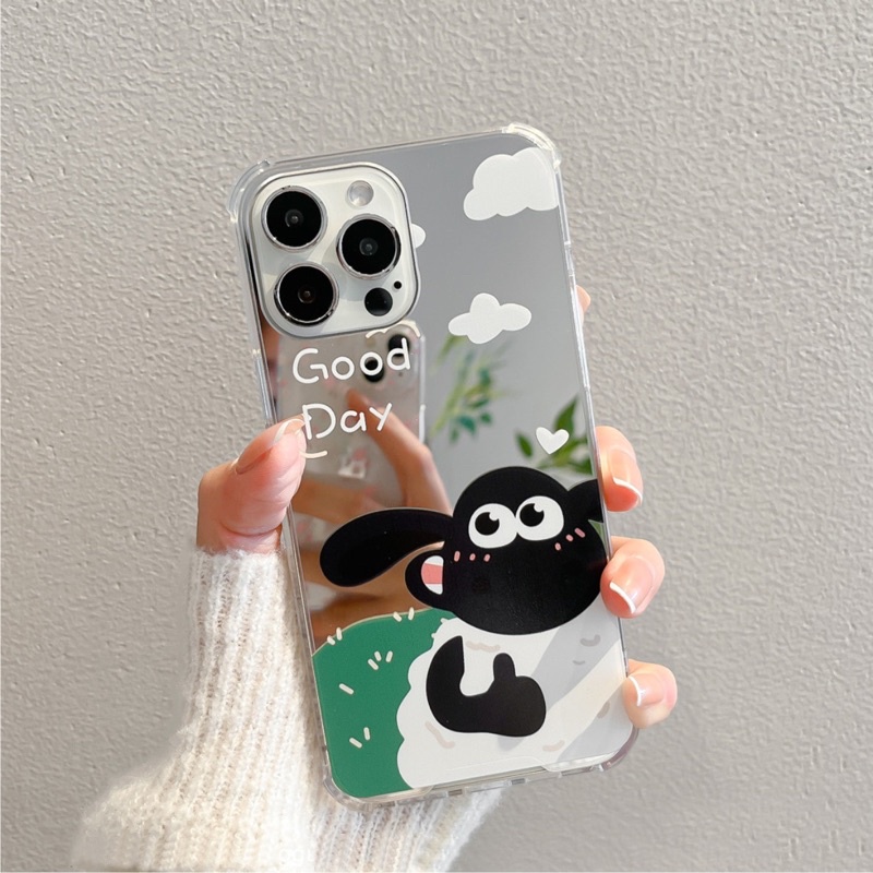 Ốp Lưng Gương Chống Sốc Shaun The Sheep