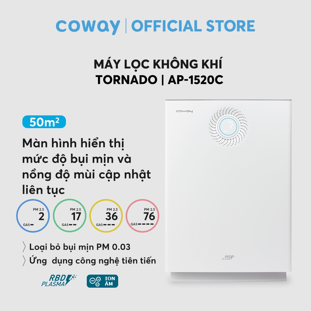 Máy lọc không khí Coway Tornado AP-1520C