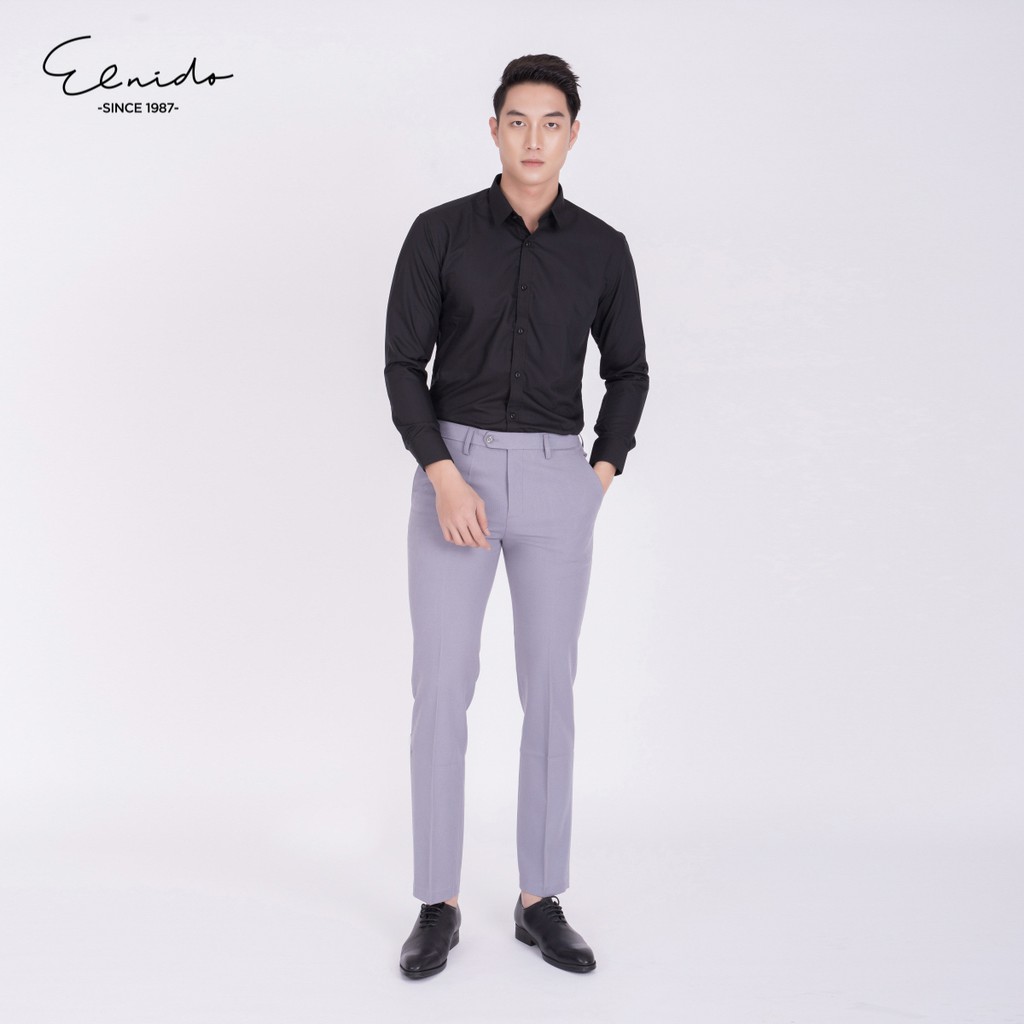 Áo sơ mi nam nữ dài tay Unisex Basic màu trắng và đen sơ mi lụa học sinh mịn mát | BigBuy360 - bigbuy360.vn