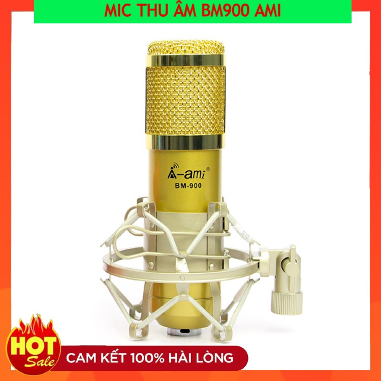 Mic Thu Âm BM900 AMI Hàng Loại 1 . Micro BM900 AMI Chuyên Dùng Hát Livestream , Thu Âm , Kiểu Dáng Cực Đẹp , Độ Bền Cao