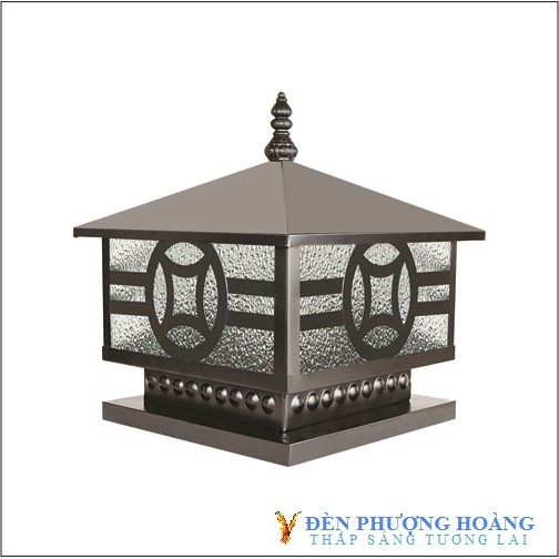 Đèn trụ cổng: Đèn ngoài trời D350 mái trơn PH03D