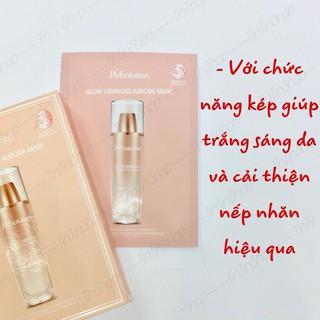 MẶT NẠ GIẤY DƯỠNG TRẮNG DA CĂNG BÓNG JMSOLUTION GLOW_LUMINOUS AURORA -ĐẢM BẢO-