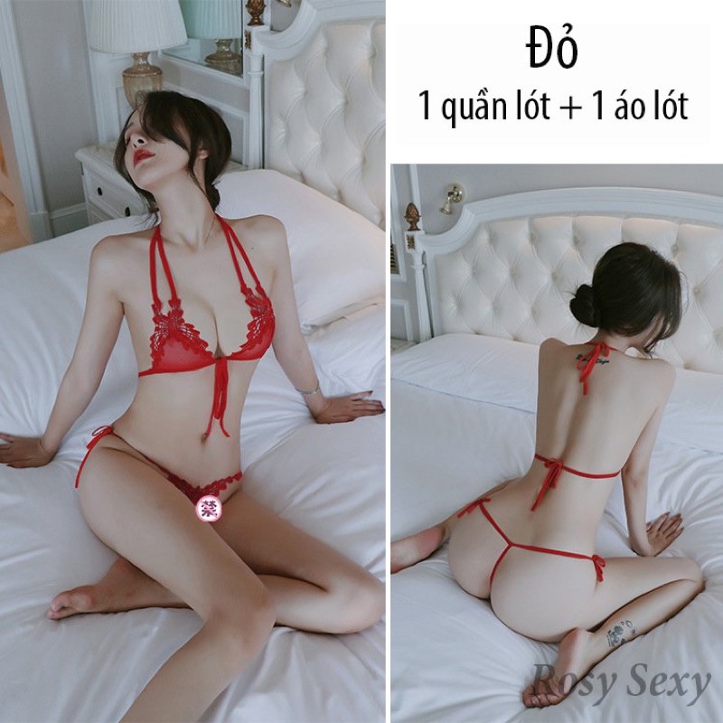Bộ quần áo lót bikini hai mảnh chất ren QL218052 | WebRaoVat - webraovat.net.vn