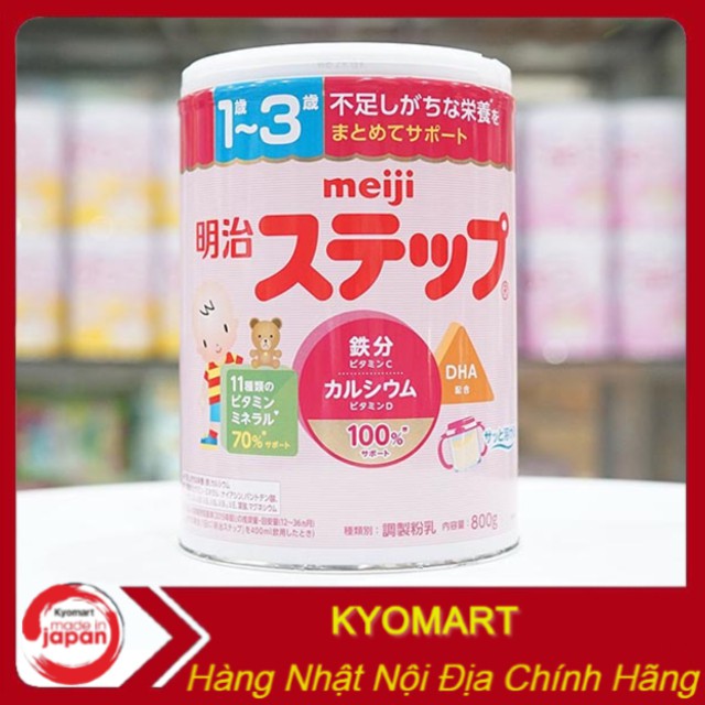 Sữa Meiji 1-3 nội địa Nhật 800g