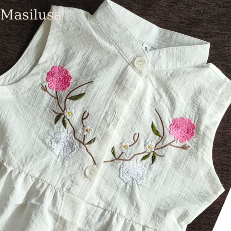 Đầm Lenin thêu bé gái