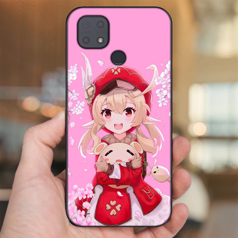 Ốp lưng Xiaomi Redmi 10C viền đen in hình Klee Genshin Impact