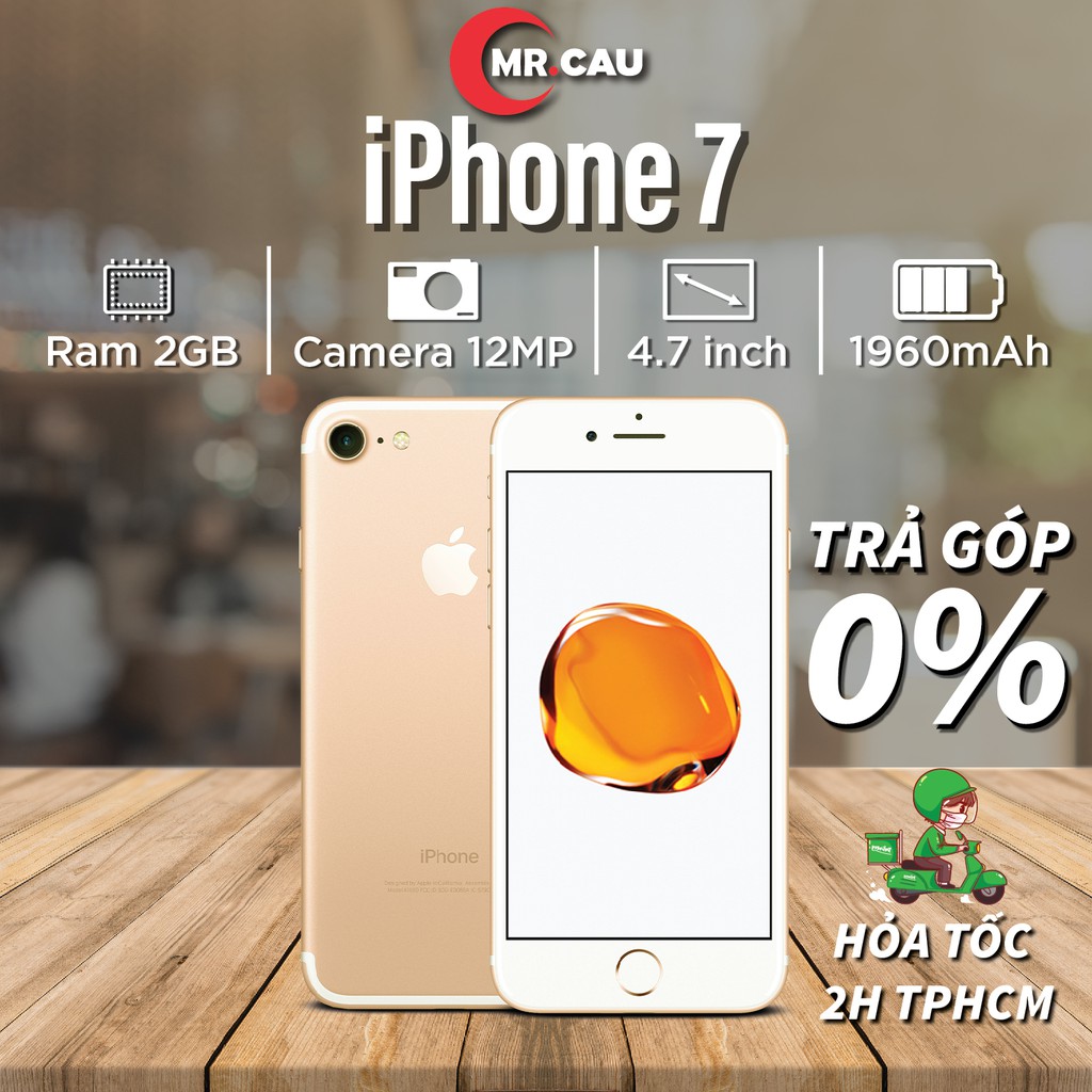 Điện thoại iPhone 7 - 32GB Quốc Tế Chính Hãng Apple Đẹp Keng 99% FREESHIP - MRCAU