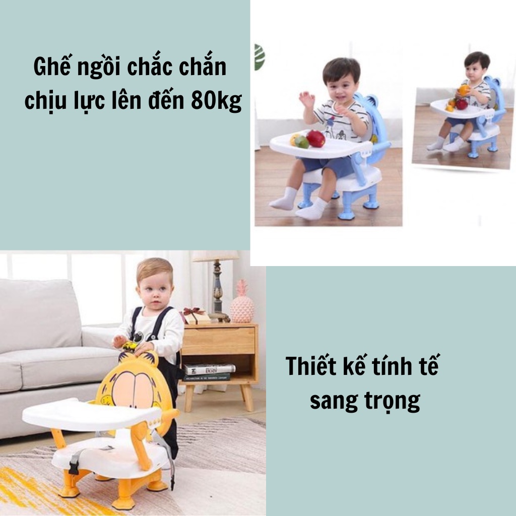Ghế tập ngồi cho bé ăn dặm, có đai an toàn cho bé