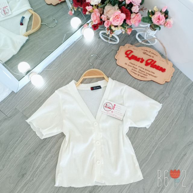 Áo Croptop Cổ Tim Cuốn Biên Màu Tím, Đen, Trắng | BigBuy360 - bigbuy360.vn