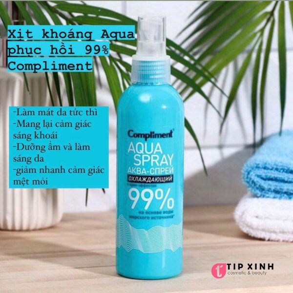 XỊT KHOÁNG AQUA SPRAY PHỤC HỒI 99% COMPLIMENT 200ML