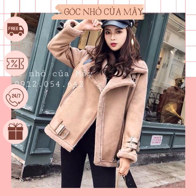 Áo khoác da lộn lót lông GNCM