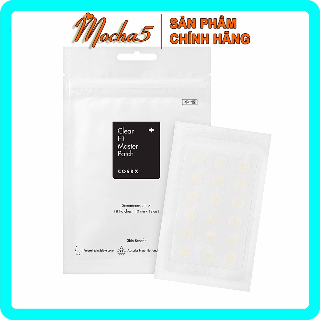 Miếng dán mụn Cosrx Clear Fit Master Patch đen che mụn cực tốt / Ance Pimple đỏ giảm mụn sưng bọc hiệu quả