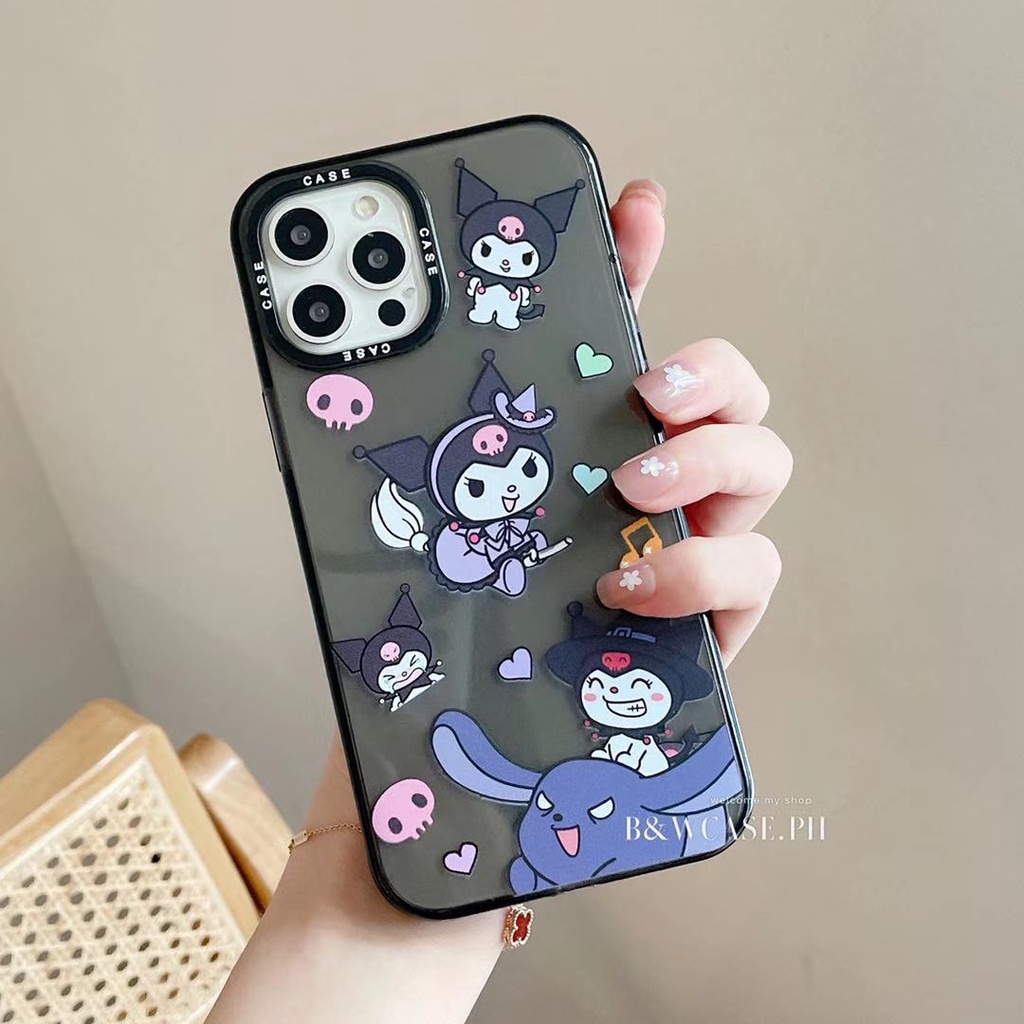 Ốp Điện Thoại Mềm Trong Suốt Chống Sốc In Hình Kuromi Melody Cho iPhone 13 12 11 Pro Max XR IX XS Max i6 6s 7 8 Plus