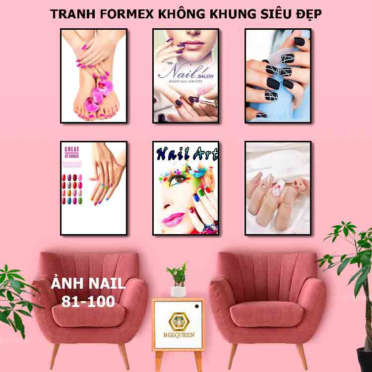 [Không khung] Trang Trí Tiệm Nail Mi Nhỏ Đẹp - Loại Tranh Không Khung Giá Rẻ Tiện Lợi | 81-100