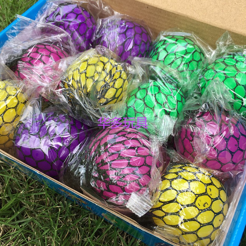 Trứng Lưới Slime Nho Trút Giận, Quả Bóng Lưới Slime Gudetama Squishy Mochi