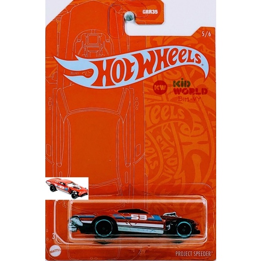 Xe mô hình Hot Wheels Orange &amp; Blue Mix 2 Series Project Speeder GRR40.