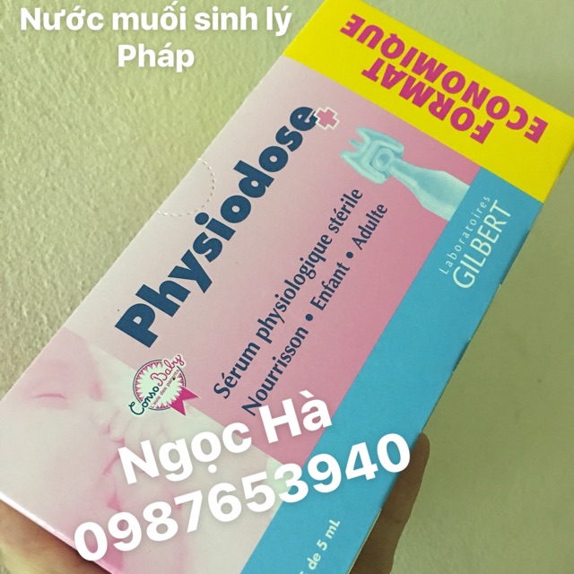 Nước muối sinh lý Pháp hồng