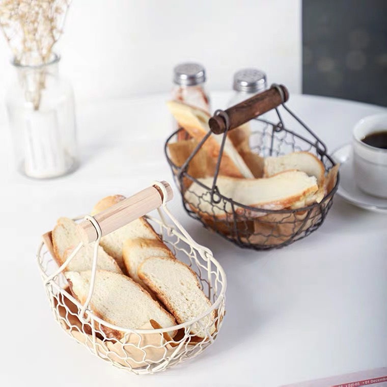 Giỏ Sắt Đựng Bánh Mì/Trái Cây Kiểu Pháp Thiết Kế Sáng Tạo